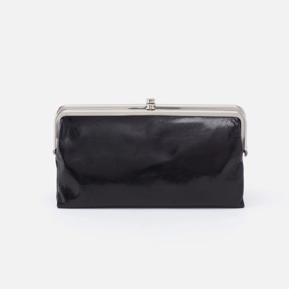 Hobo Lauren Black Leather Clutch